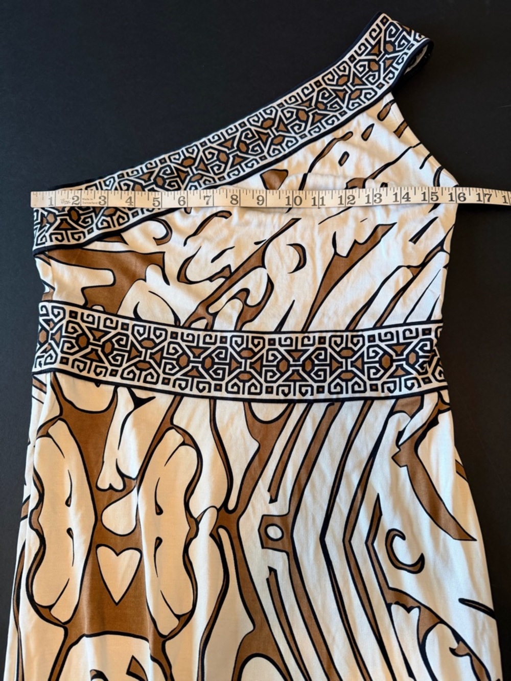 Diane Von Furstenberg 100% Silk Jersey Tahitian Maze Print, Y2K size 8 - Picture 4 of 9